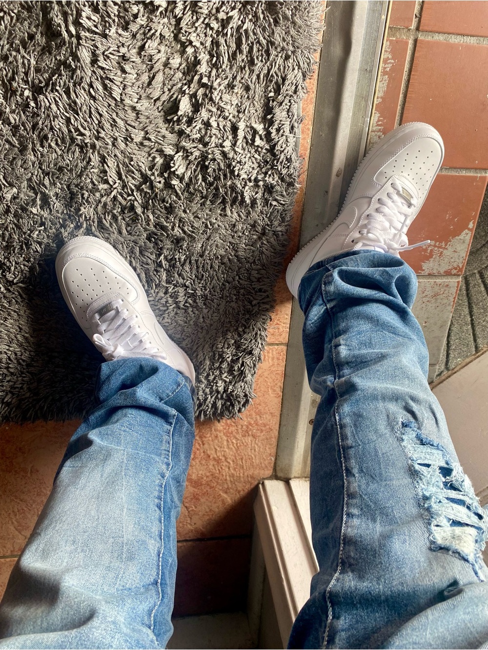 Nike White Low-Top G-Nike / Air Force 1s